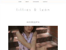 Tablet Screenshot of lilliesandleon.com